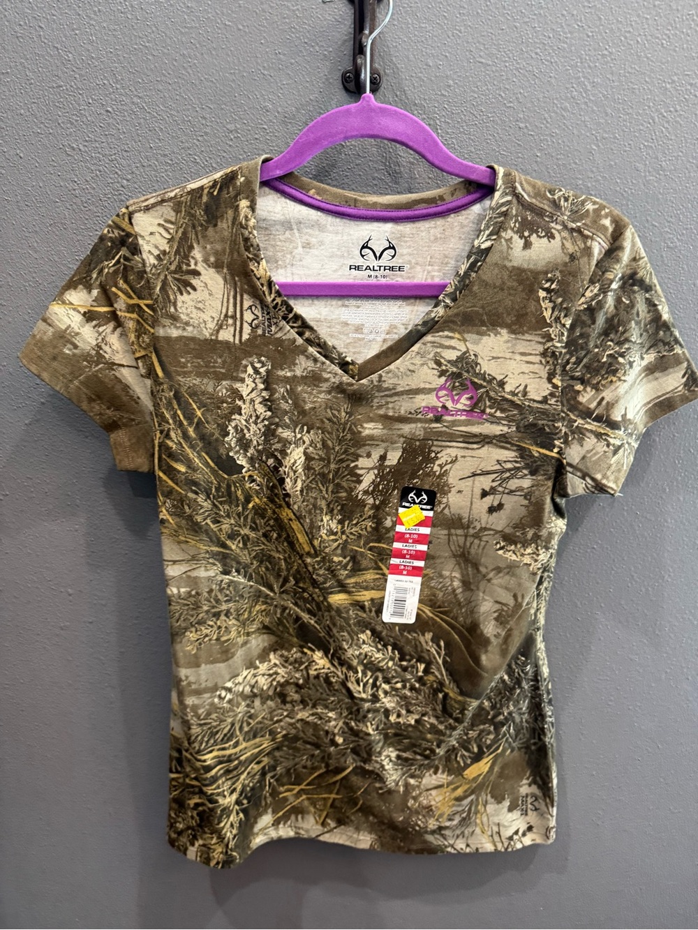 RealTree Logo Tee with Camo Print